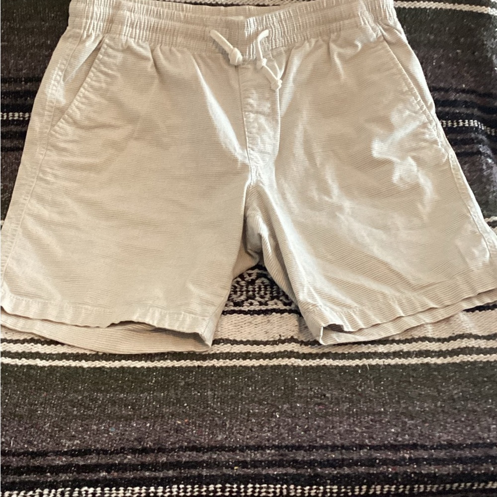 Old Navy flat front shorts-Sz Med- pockets- drawstring